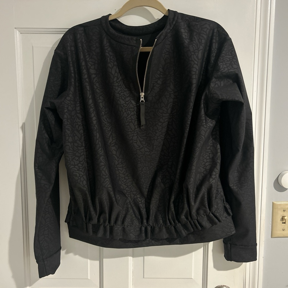 lululemon athletica Black Patterned Sweatshirt